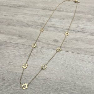 Kate Spade Heart Punch Drop Down Necklace